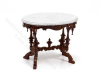 Miniature Victorian Tea Table in Walnut (image for) Miniature Victorian Tea Table in Walnut