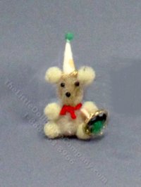 Miniature Teddybear with Spinning Top for Dollhouses (image for) Miniature Teddybear with Spinning Top for Dollhouses