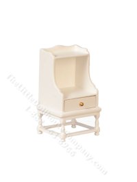 Miniature End Table for Dollhouses - White (image for) Miniature End Table for Dollhouses - White