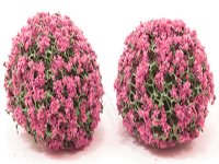Miniature 1-1/2" Fuchsia Pink Mound Bush (2 pack) for Dollhouses (image for) Miniature 1-1/2" Fuchsia Pink Mound Bush (2 pack) for Dollhouses