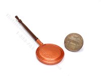 Miniature Bed Warmer for Dollhouses - Copper (image for) Miniature Bed Warmer for Dollhouses - Copper