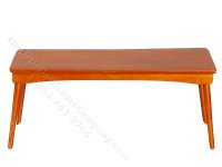 Miniature Mid-Century Walnut Dining Table for Dollhouses (image for) Miniature Mid-Century Walnut Dining Table for Dollhouses