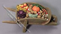 Miniature Wheelbarrow of Vegetables for By Charlotte Willmott (image for) Miniature Wheelbarrow of Vegetables for By Charlotte Willmott