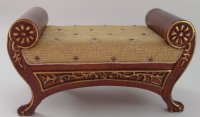 Miniature French 16th Century Walnut Settee For Dollhouses (image for) Miniature French 16th Century Walnut Settee For Dollhouses
