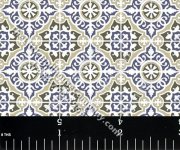 Decorative Tile Pattern Miniature Wallpaper for Dollhouses (image for) Decorative Tile Pattern Miniature Wallpaper for Dollhouses