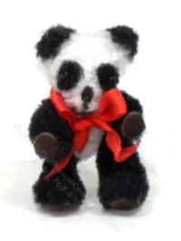 Miniature Panda Teddy Bear by Charlotte Willmott of Mouse House (image for) Miniature Panda Teddy Bear by Charlotte Willmott of Mouse House