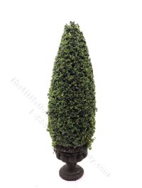 Miniature 6inch Topiary in a Round Black Base for Dollhouses (image for) Miniature 6inch Topiary in a Round Black Base for Dollhouses