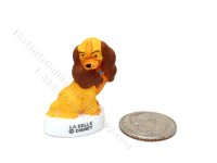 Miniature Collectible Disney "Lady and the Tramp" Fève Figurine for Dollhouses (image for) Miniature Collectible Disney "Lady and the Tramp" Fève Figurine for Dollhouses