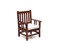 Miniature Arts and Crafts Chair for Dollhouses (image for) Miniature Arts and Crafts Chair for Dollhouses
