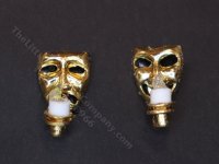 1:48 Scale Miniature 3V Pair of Tragedy & Comedy Sconces for Dollhouses (image for) 1:48 Scale Miniature 3V Pair of Tragedy & Comedy Sconces for Dollhouses