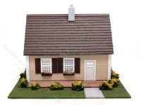 1:48 Scale Assembled Cape Cod Beach Cottage Dollhouse (image for) 1:48 Scale Assembled Cape Cod Beach Cottage Dollhouse