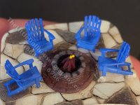 1:144 Scale Campfire Lounge Kit (image for) 1:144 Scale Campfire Lounge Kit