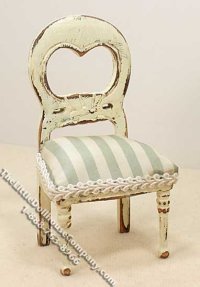 Miniature Aged Chair for Dollhouses (image for) Miniature Aged Chair for Dollhouses