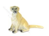 Miniature Porcelain Labrador Retriever Dog Figurine for Dollhouses (image for) Miniature Porcelain Labrador Retriever Dog Figurine for Dollhouses