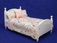 Miniature Peter Rabbit Twin Bed for Dollhouses (image for) Miniature Peter Rabbit Twin Bed for Dollhouses