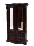 Miniature Mahogany Park Avenue Armoire for Dollhouses (image for) Miniature Mahogany Park Avenue Armoire for Dollhouses
