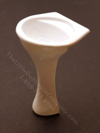 Miniature White Pedestal Sink for Dollhouses (image for) Miniature White Pedestal Sink for Dollhouses